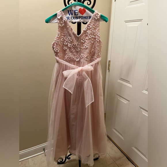 Light Pink/Blush Gown Girls Size 12 - Picture 2 of 9